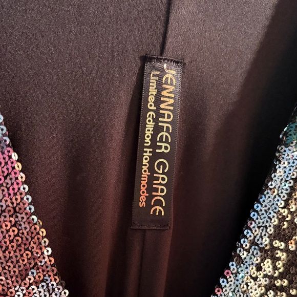 Elegant Multicolor Jennifer Grace Sequin Caftan - Picture 2 of 3